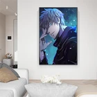 Плакаты и принты на холсте, в стиле аниме, для декора гостиной