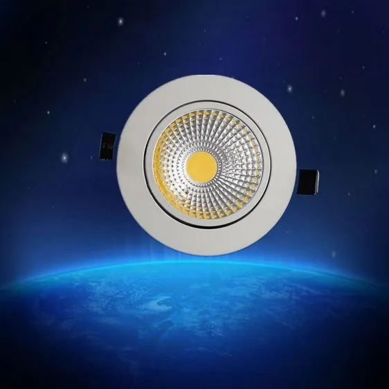 

wholesale luminária 68mm 85-265v Recessed Cob Led Downlight Led Spot Light Led Ceiling Down Light Lamp Spot Lamp Сафиты Дл