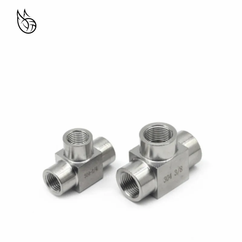SS304 1/8 &quot1/4&quot 3/8 &quot1/2&quot 3/4 &quotBSP Женский тройник с резьбой 3 способа 304 из