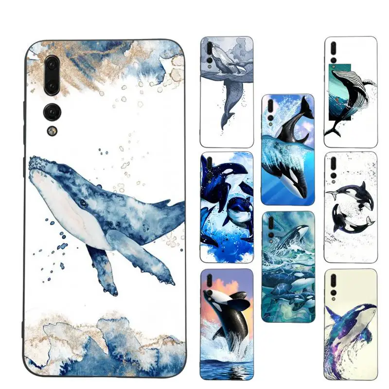 

Killer Whale Phone Case Soft Silicone Case For Huaweip30lite p30 20pro p40lite P30 Capa