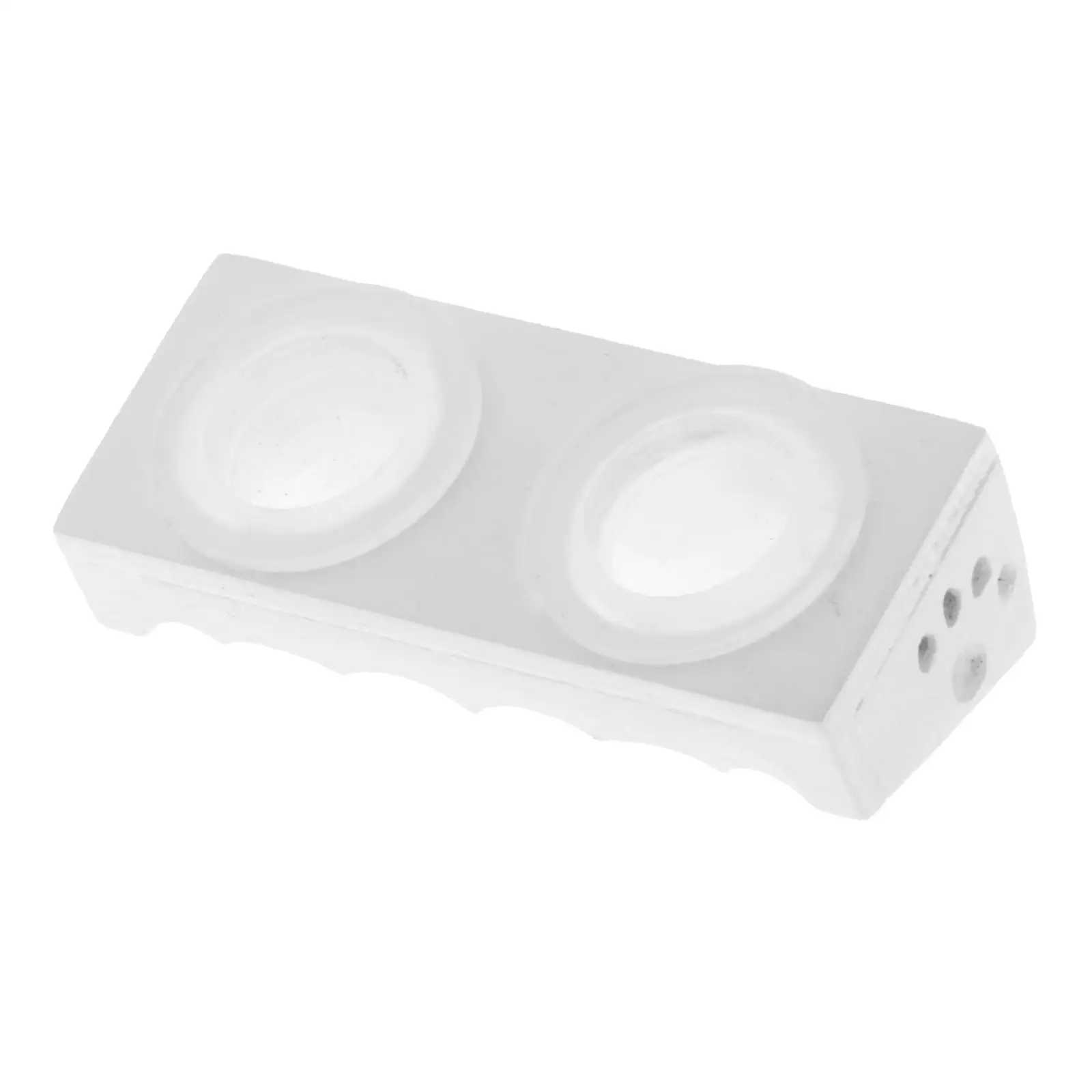 

1: 12 кукольная украшения для домашних животных аксессуары Мини Pet еда чаша для кормления кормушка