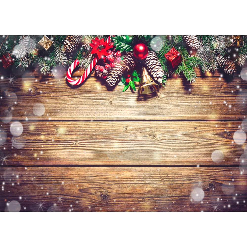 

Christmas Photography Backdrop Snowflake Gold Glitter Xmas Wood Wall Background Kids Portrait Photo Studio Booth Props