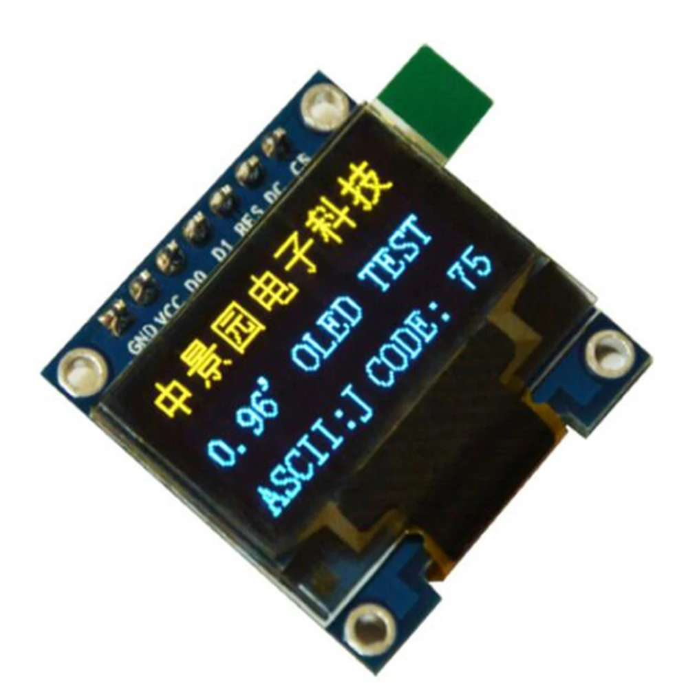 Gelb Blau 0.96" IIC I2C 128X64 OLED Display Module für Arduino/STM32 M45 