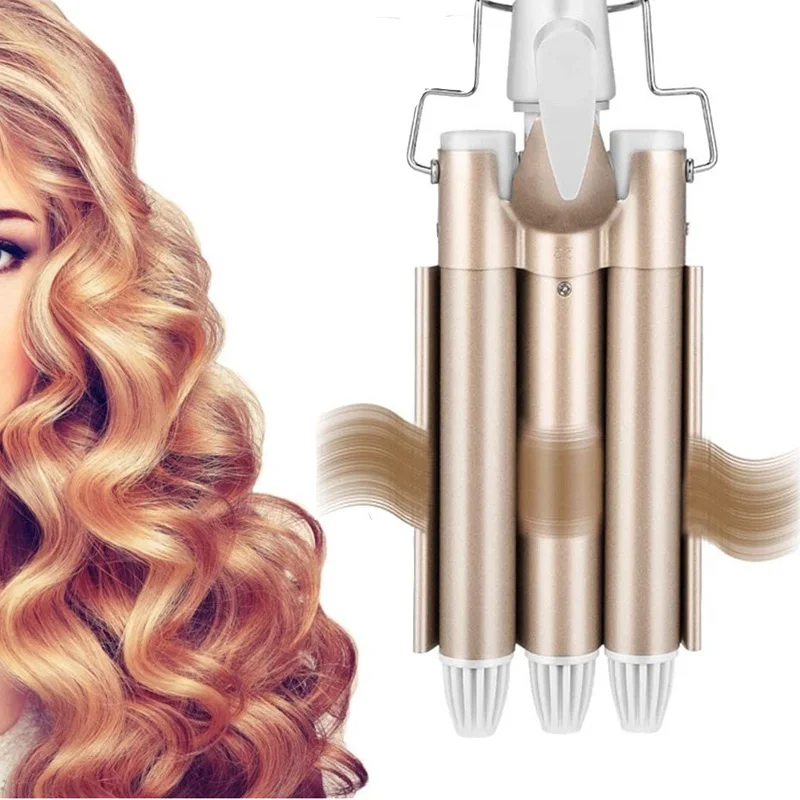 

Kemei Curling Iron Wand Professional Cake Roll Electric Curler Waver Sticks Fashion Stick Salon Household Styling Styling