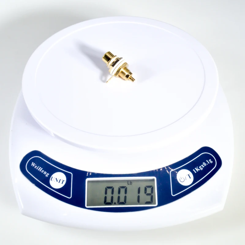 Hi-Fi стандартный разъем RCA аудиоразъем с покрытием 24K и золотым разъемом для