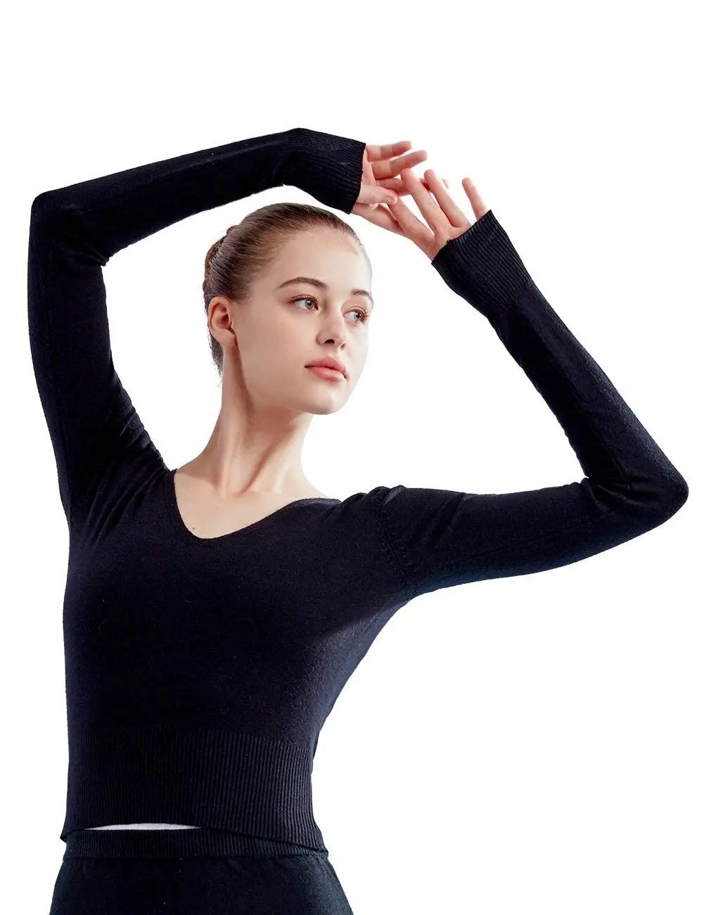 

Женский пуловер для танцев на день рождения, розовый мягкий балетный теплый жакет для трико