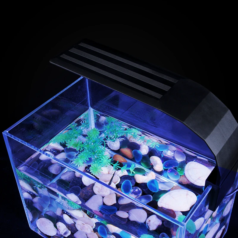 Adjustable 3 Modes 5W 10W Double Light Clip on LED Aquarium Lighting Fish Tank Lamp Fits for Tank|led aquarium|aquarium led lightingfish tank lights