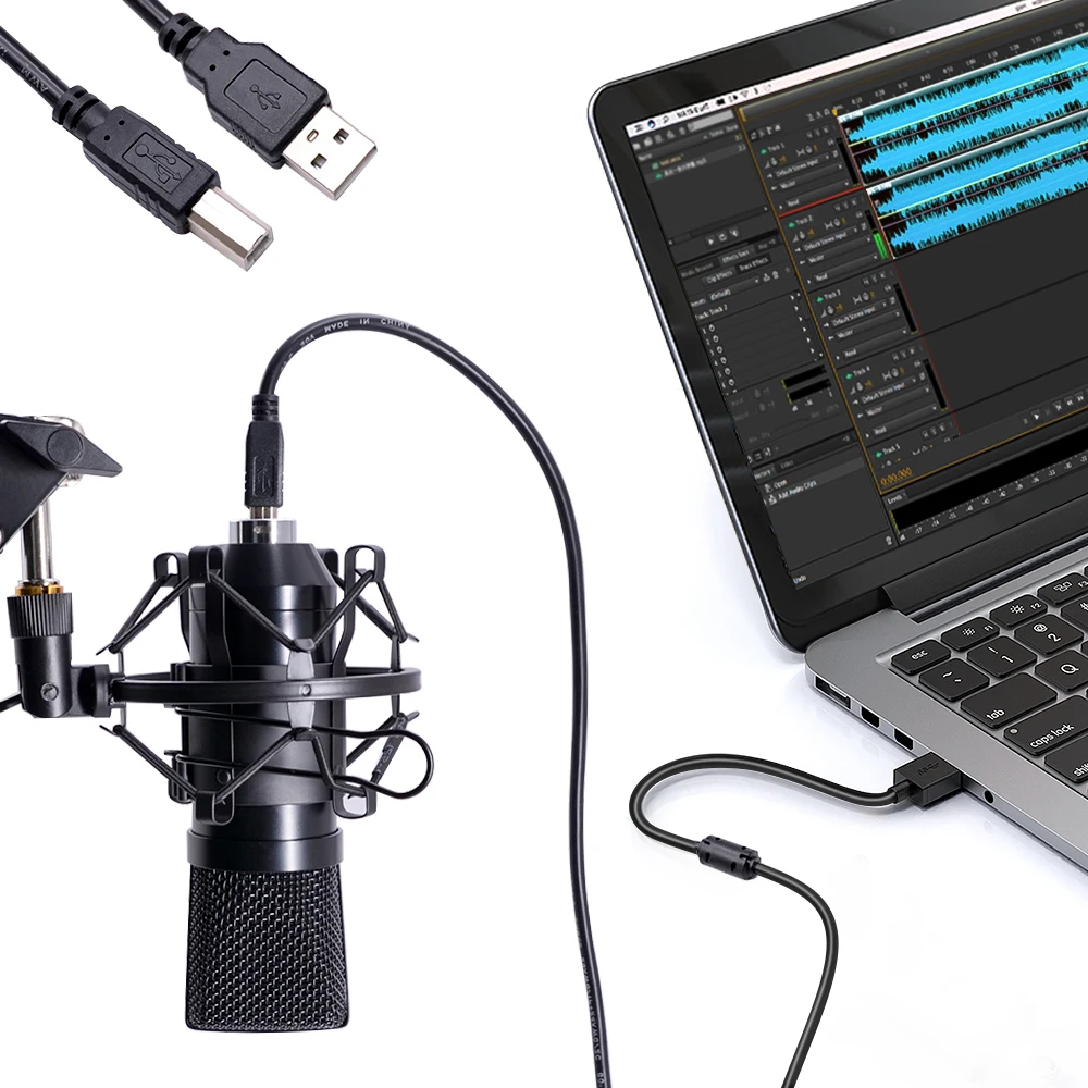 Конденсаторный микрофон Lefon Студийный для трансляций и записи с USB разъемом