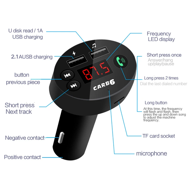 DHKEJI USB Автомобильное зарядное устройство Bluetooth Hands free Автомобильная fm карта аудио