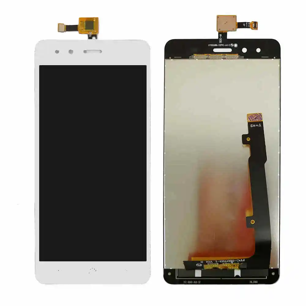 No Frame White AAAQuality " ЖК-дисплей с рамкой для BQ Aquaris X5 полный Экран дисплея сенсорная Сенсор, дигитайзер, для сборки, запасные части для BQ X5 Дисплей - Цвет: No Frame White