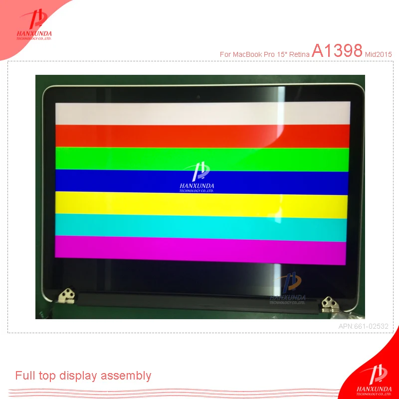 Новый оригинальный ЖК-дисплей A1398 HANXUNDA для Macbook Pro Retina 15 4 '' Дисплей в сборе |