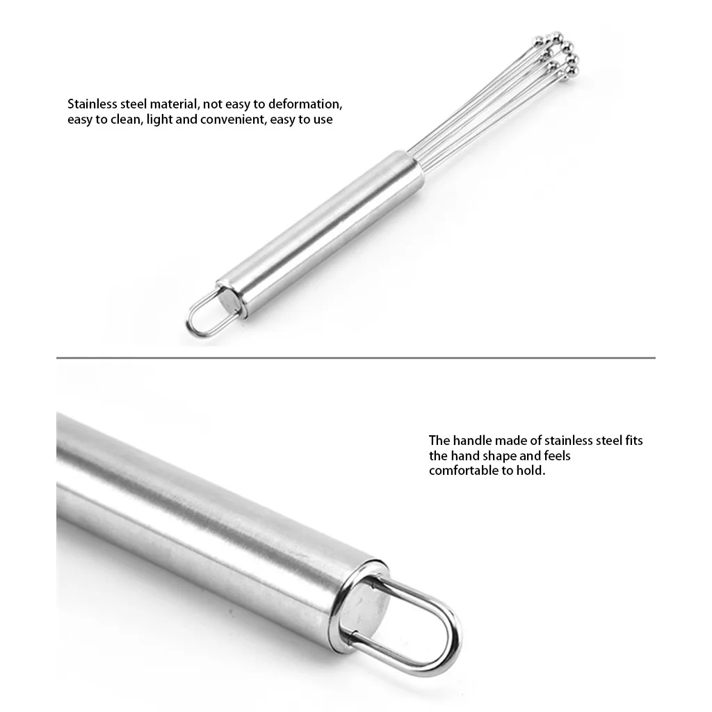 Mini Stainless Whisk Mixer Egg Cream Stirrer Kitchen Accessories Cook Blender Beater Tools | Дом и сад