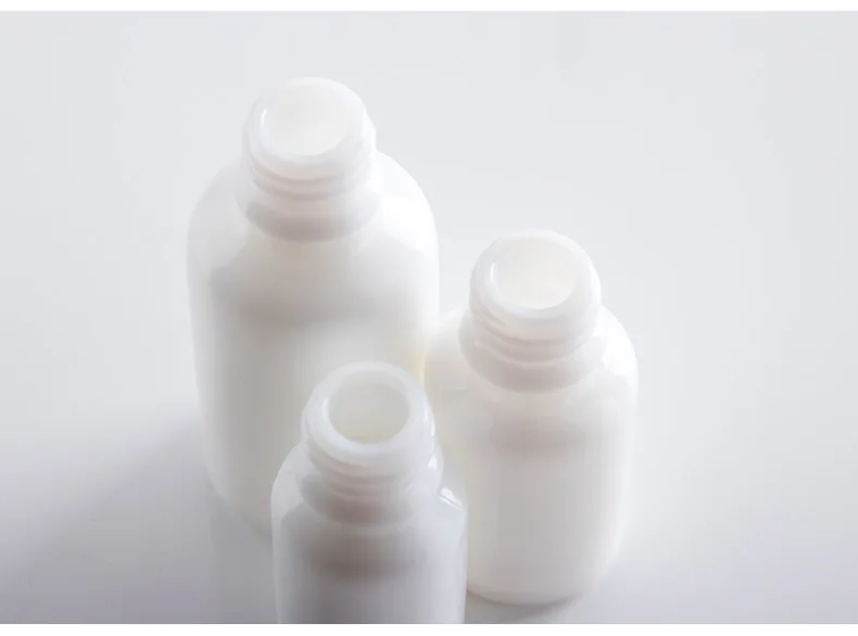 

100ml 50ml 30ml 15ml 10ml white glass dropper bottle for E Liquid Dropper Vials With Pipette For Cosmetic Perfume Essential Oil