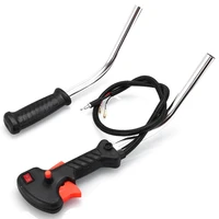 tube handle throttle trigger cable aluminum string trimmer parts accessory brushcutter control switch garden supplies