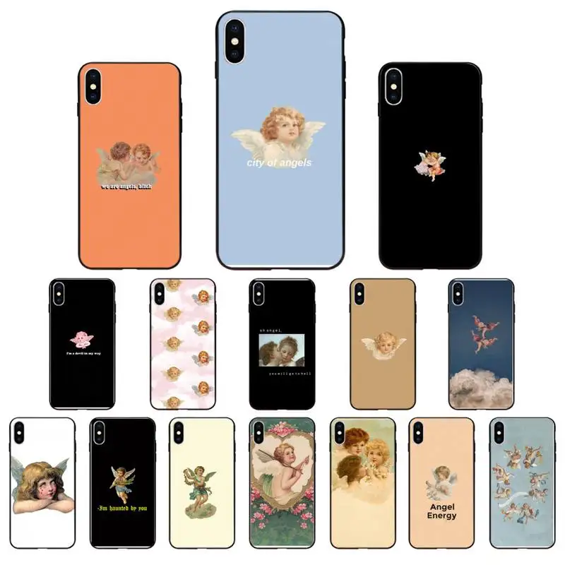 Чехол с ангелами эпохи Возрождения для iphone 12 7 8 Plus X XS Max XR чехол 5s SE 2020 6 6s 11Pro |