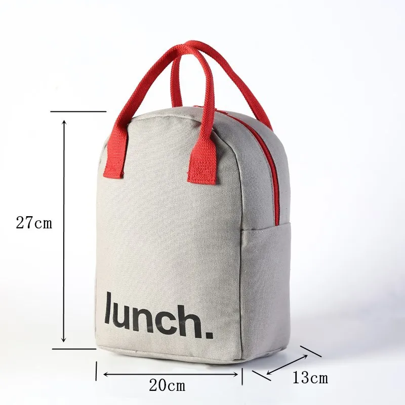 

PURDORED 1 Pc Portable Thermal Lunch Bag Insulated Cooler Bag Picnic Food Storage Bags Travel Picnic Lunch Box Tote Handbag