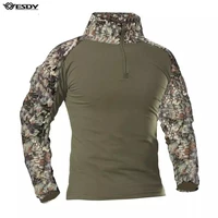 esdy new camouflage us army combat uniform military shirt cargo multicam airsoft paintball tactical cotton clothes 9 colors tops