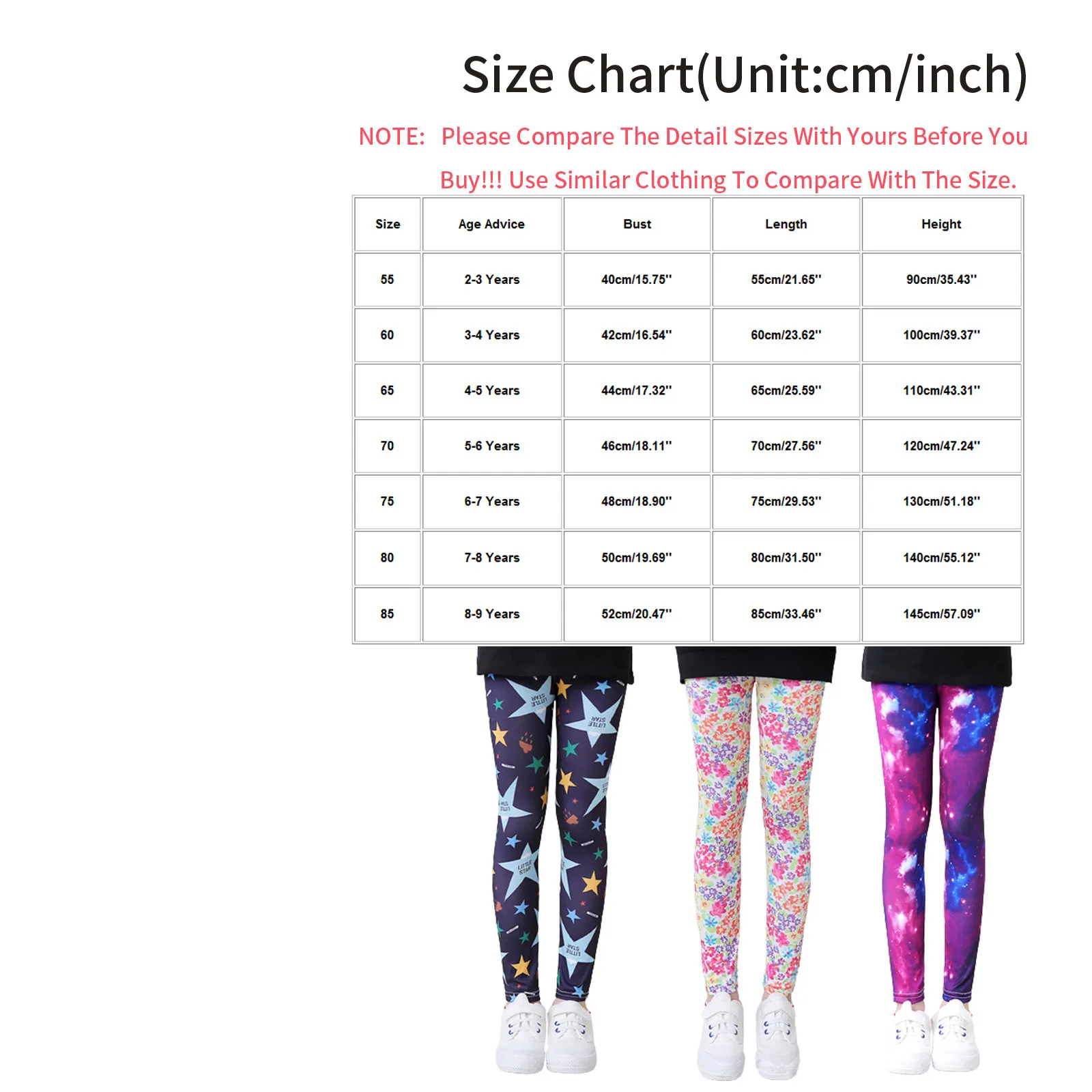 

Kids Pants 3-9Years Girls Summer Leggings Candy Color Pantalons Floral Print Trousers Skinny Stretch Leginsy Baby Clothes