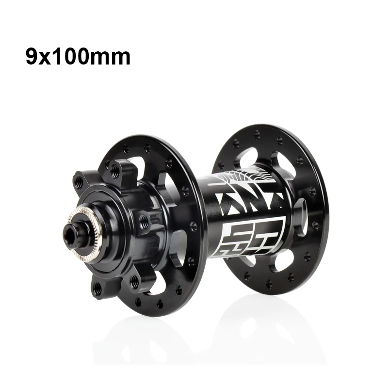 Велосипедная ступица Koozer CX420 XC, 28 отверстий, MTB горный велосипед, Горные DH дисковые тормоза, 12 мм через ось 12x100 9x100, передние велосипедные ступицы - Цвет: 9x100mm
