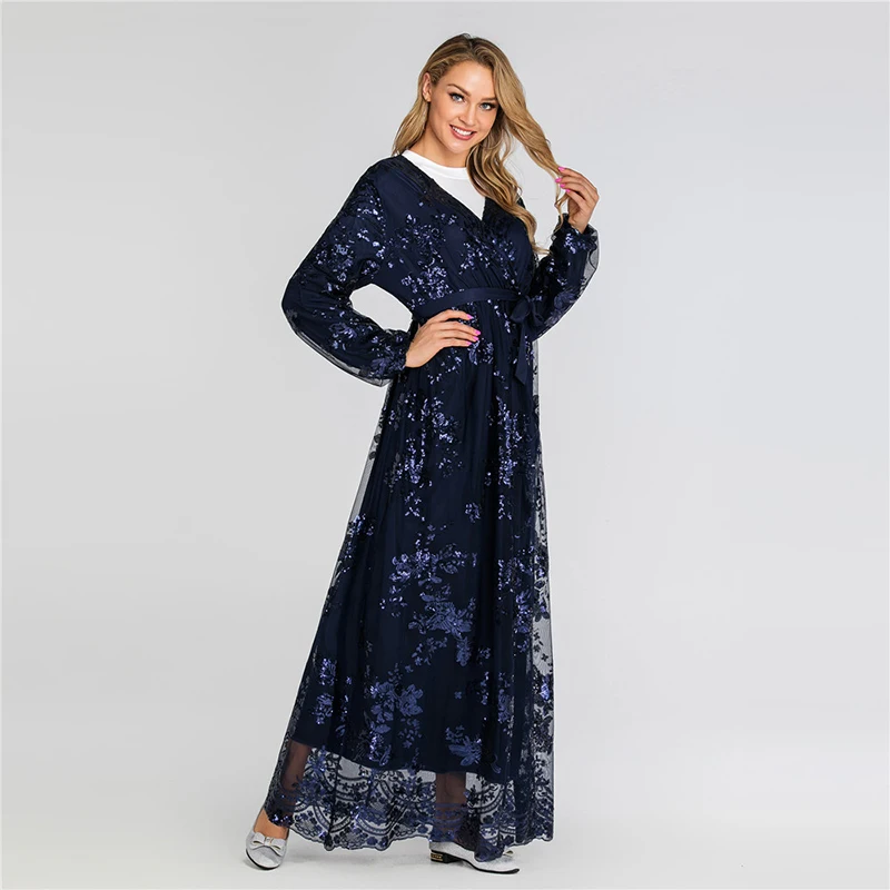 Abaya Дубай турецкий хиджаб мусульманское платье кафтан марокканский кафтан ислам одежда Абая для женщин Djelaba Femme Robe Musulman