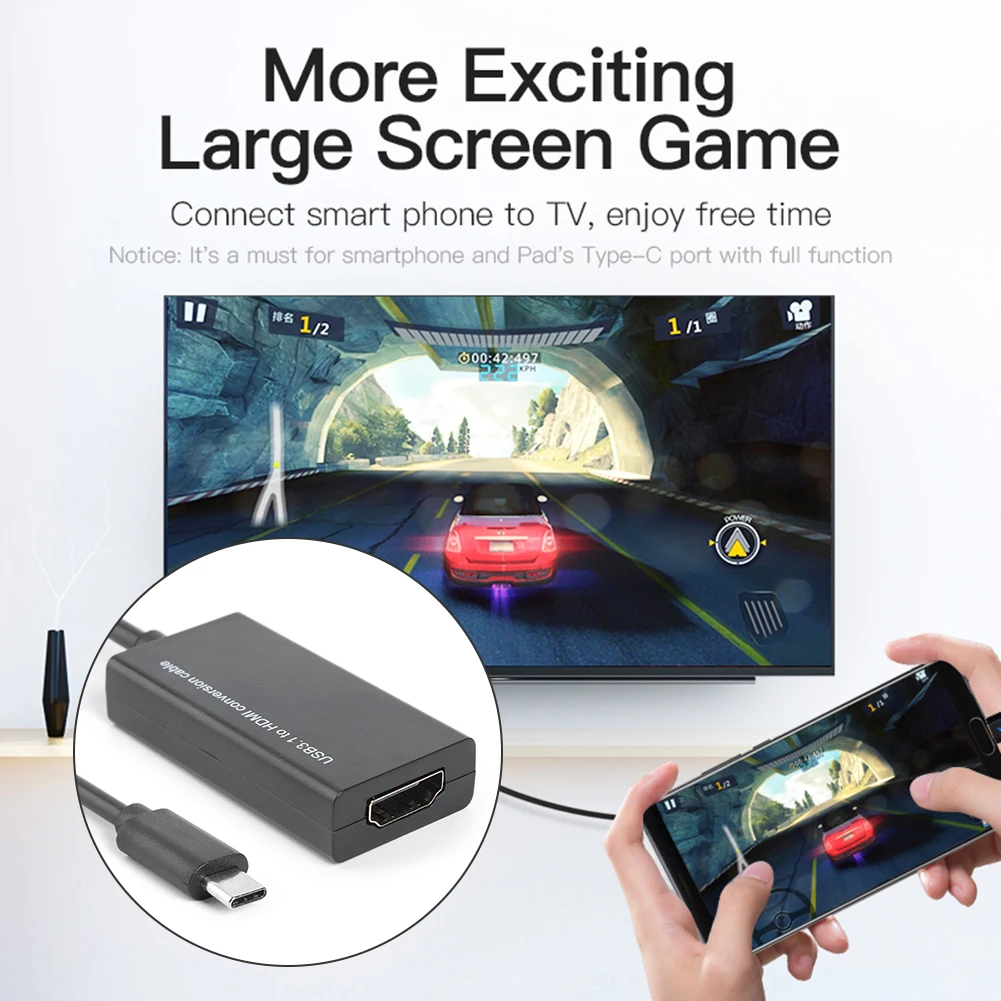 Адаптер USB Type C в HDMI 3 1 папа мама совместимый с MHL Android телефонов и планшетов |