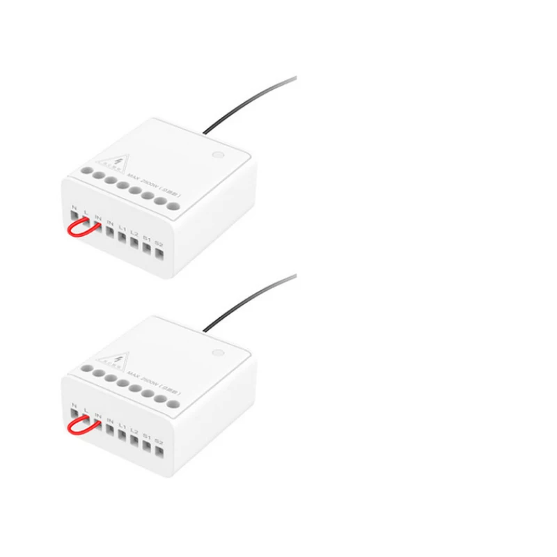 2pcs mi jia Aqara релейный модуль двухстороннее управление Двойные каналы двигатель переменного тока беспроводной управление ler умный дом для Xiaomi mi дома - Цвет: 2pcs