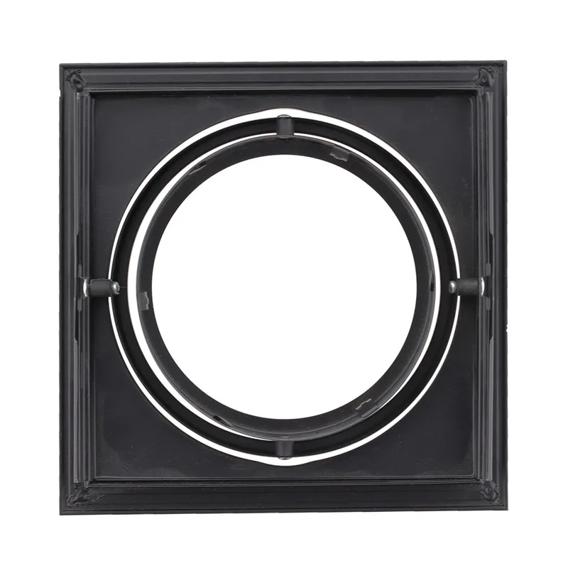 Черный квадрат AR111 монтажные точечные потолочные светильники рамка светодиодные