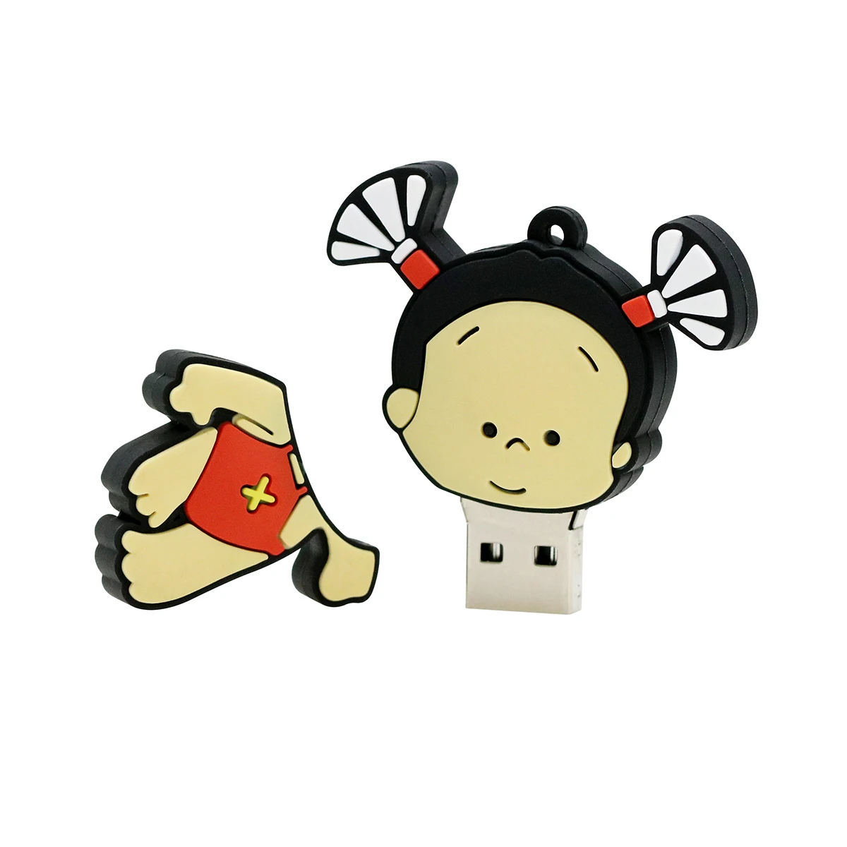 Мини флешка детский подарок USB накопитель 16 ГБ 32 64 Гб 128 брелок мультяшный Pobaby флэш