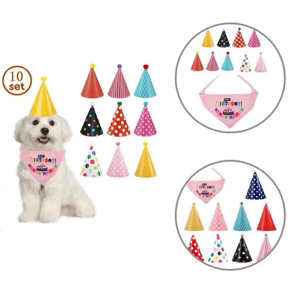 

Smell-less Party Supplies Birthday Pet Headband Hats Set for Gathering