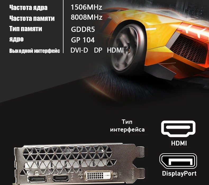 VEINEDA видеокарта GTX1060 3 ГБ 192Bit GPU GDDR5 видеокарты для nVIDIA VGA карты Geforce GTX 1050Ti HDMI GTX 750 Ti 950 1060