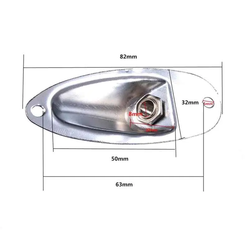 gitarre jack platte 635mm gitarre pickup 14 ausgang eingang jack buchse platte eingangs buchse für strat elektrische gitarre bass free global s