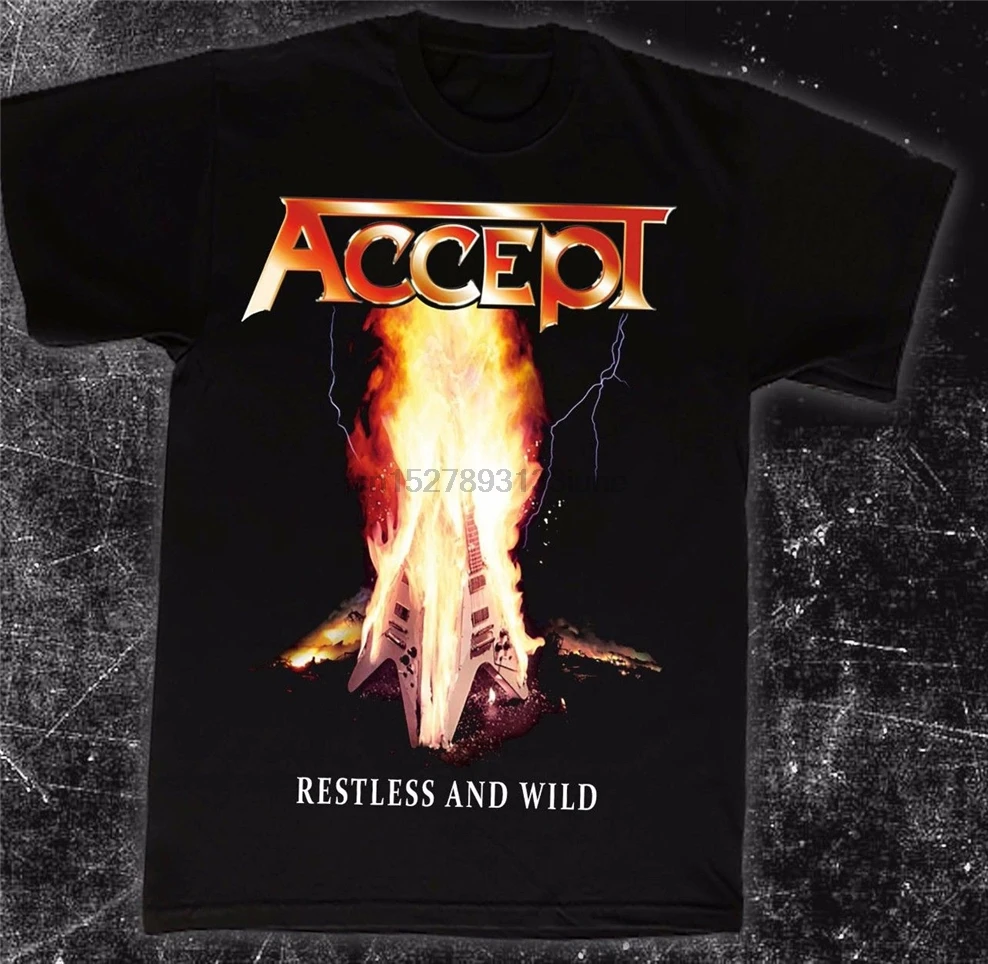 

Accept -Restless And WildGerman Heavy Metal Band T_ShirtSizes S To 3Xl Apparel Casual Tee Shirt