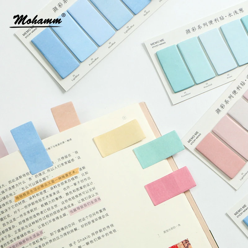 Стикеры для заметок креативные разноцветный блокнот 120 листов бумажные закладки