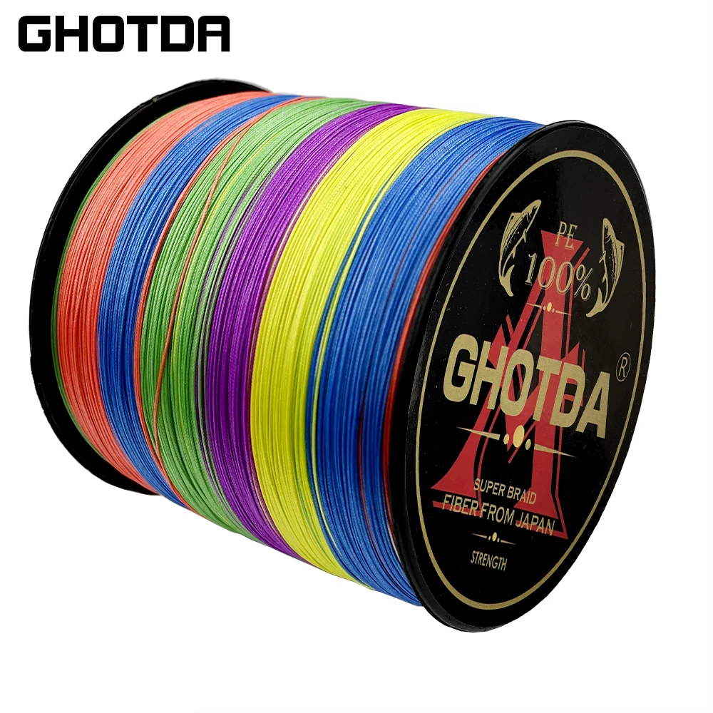 

GHOTDA 300M 9 Strands 20-100LB Braided Fishing Line PE Multilament Braid Lines wire Smoother Floating Line