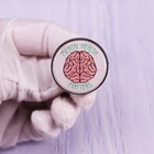 Эмалированная брошь на булавке для развития психического здоровья