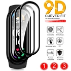 1-3 шт. изогнутая мягкая Стекловолоконная пленка 9D для Xiaomi Mi Band 6, защитная пленка для экрана, не стекло на Xiomi MiBand 6 5, аксессуары для браслета