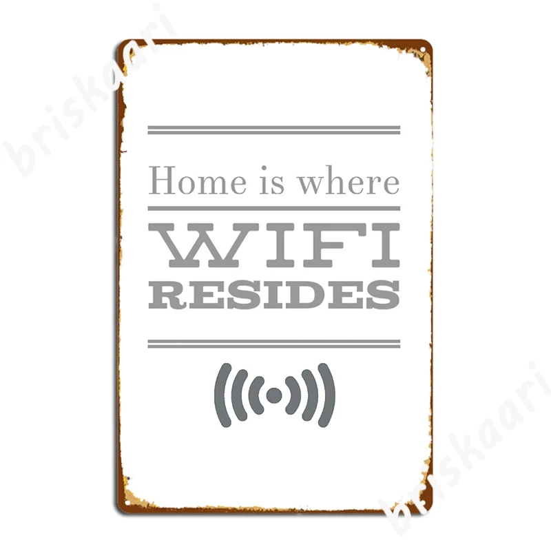Металлический плакат с Wi-Fi на стену пещера украшение для паба жестяной | Дом и сад