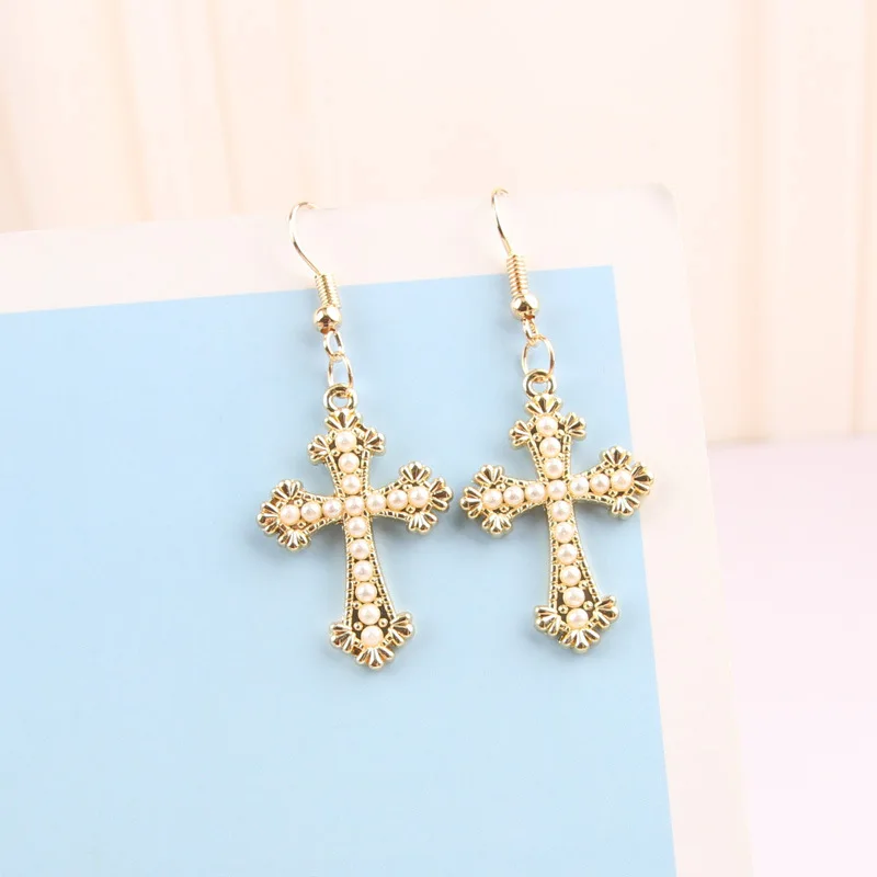 Металлическая подвеска в виде жемчужного Креста 10 дюймов 20 х30 мм|Шармы| |