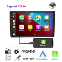 2 din for ios 14 carplay car radio 9 touch screen hd mp5 mirror link bluetooth video player usb aux stereo audio no android