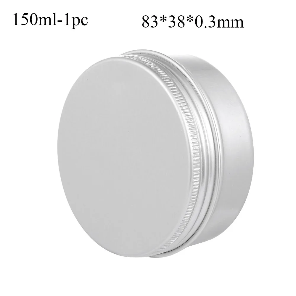 150ml-1pc 10/15/30/50/60 мл пустая алюминиевая банки восполняемая Косметика горшок фарфоровый кувшин верхняя мазь крем образец со слезоточивым газом Кепки масло для макияжа коробочка с воском - Цвет: 150ml-1pc