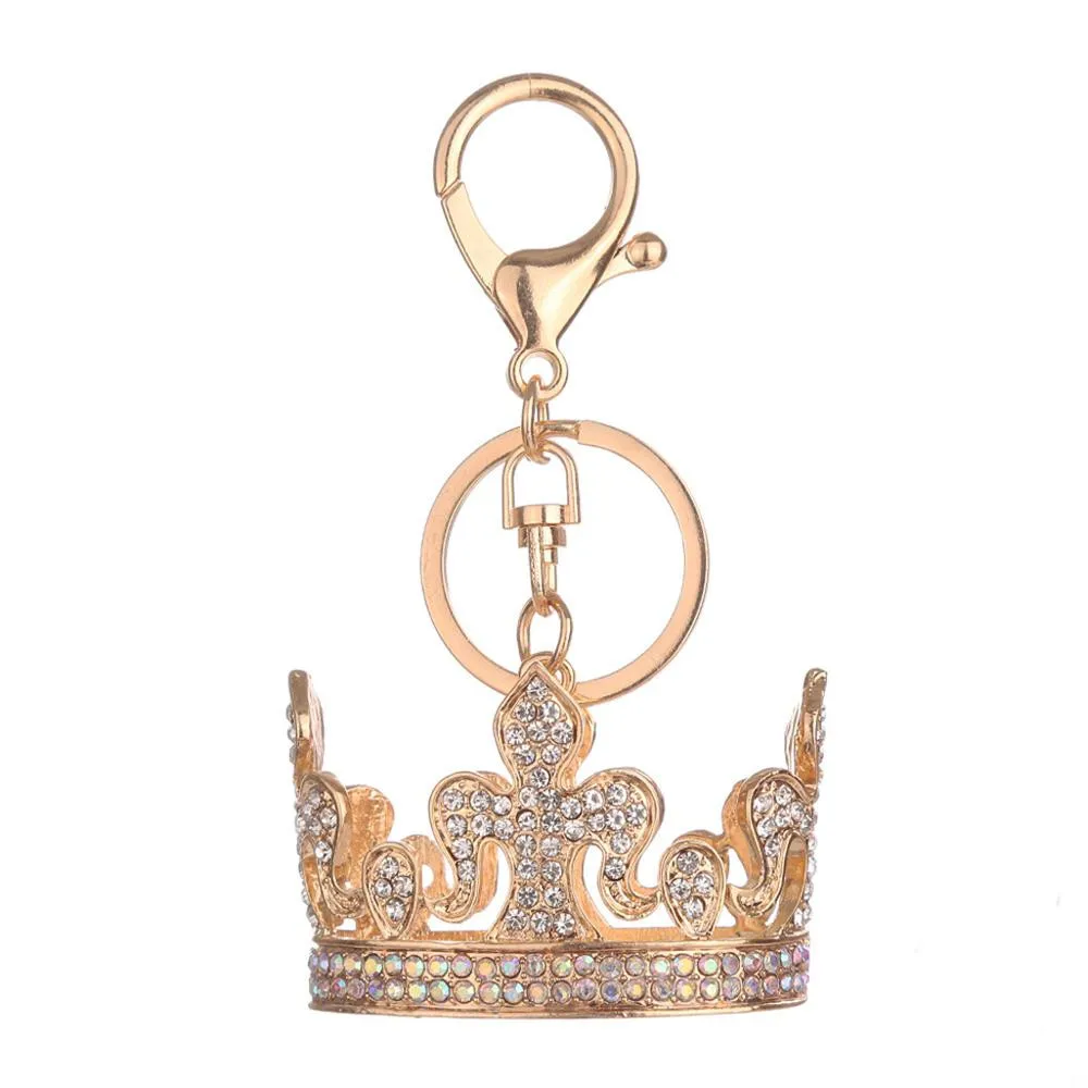 Брелок в виде короны милый брелок для ключей женщин (я тебя люблю) креативная цепь