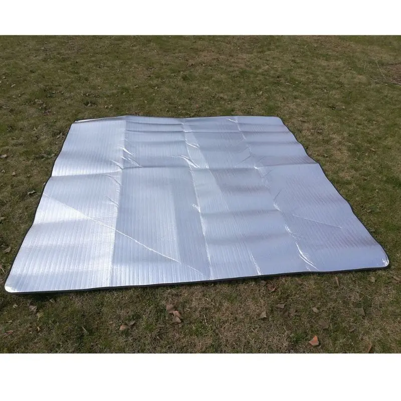 1pc Camping Mat Tent Mattress Waterproof Aluminum Foil Foldable EVA Picnic Beach Pad