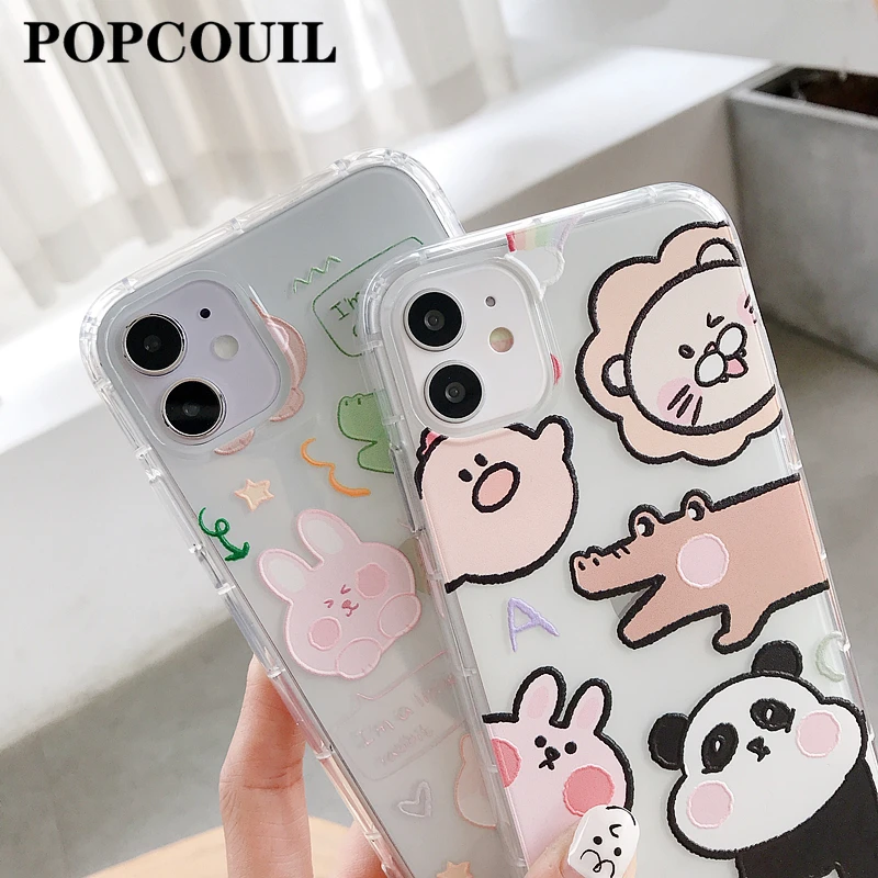 Прозрачный рельефный мягкий чехол для мобильного телефона из ТПУ подходит IPhone 6 6P