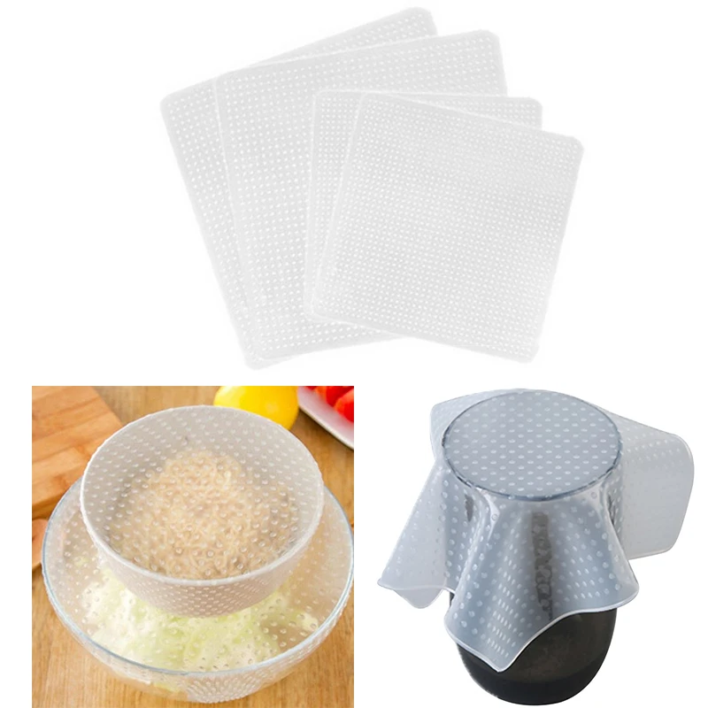 Пищевая обертка силиконовые крышки для мисок пищевая сохраняющая свежесть