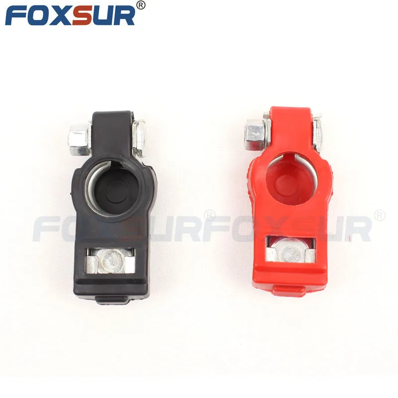 FOXSUR 2 пары 100A изоляционная Батарея зажим разъем 12 в автомобильный аккумулятор