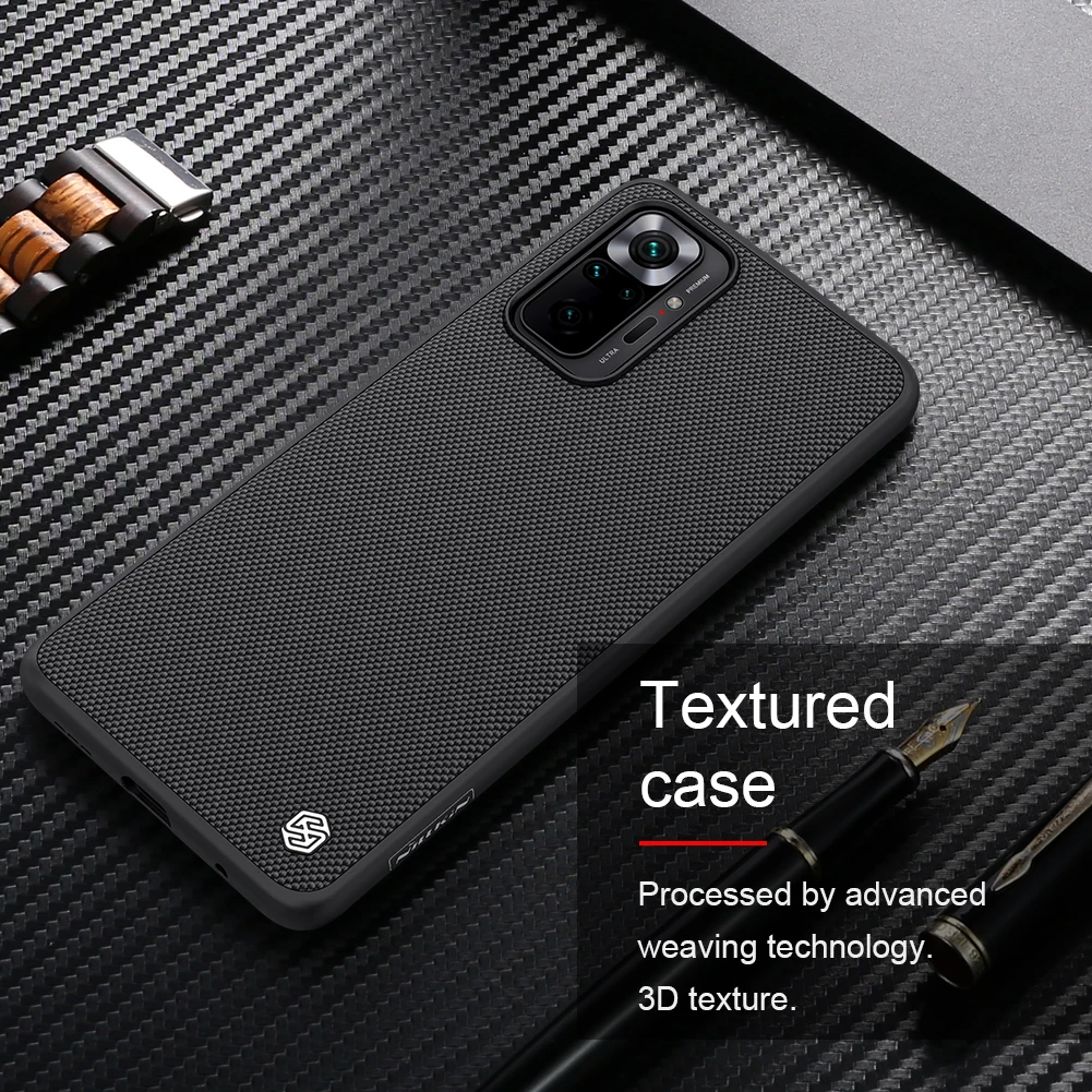 

For Xiaomi Redmi Note 10 Pro Case NILLKIN Luxury Textured Hard PC Frosted Matte Phone Back Cover for Redmi Note 10 Pro Max