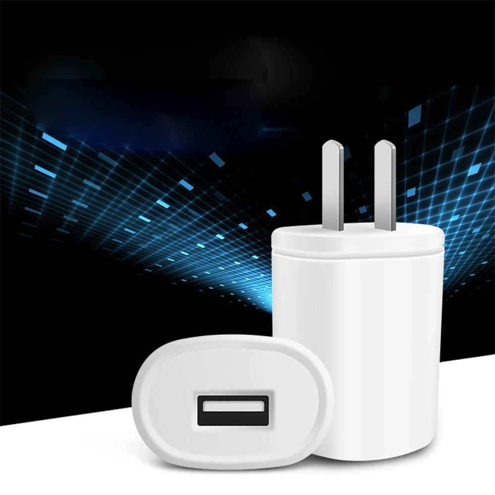 

100 pcs New USB Fast Charging Head Security Adapter Charger for General Mobile Phone Indoor Outdoor 1000mA