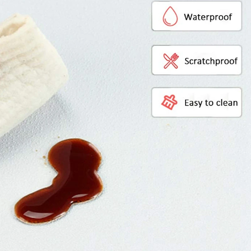 

Clear Desk Pad, 35.5 inch X 17.7 inch Non-Slip Textured PVC Soft Desk Writing Mat - Round Edges Desk Protector