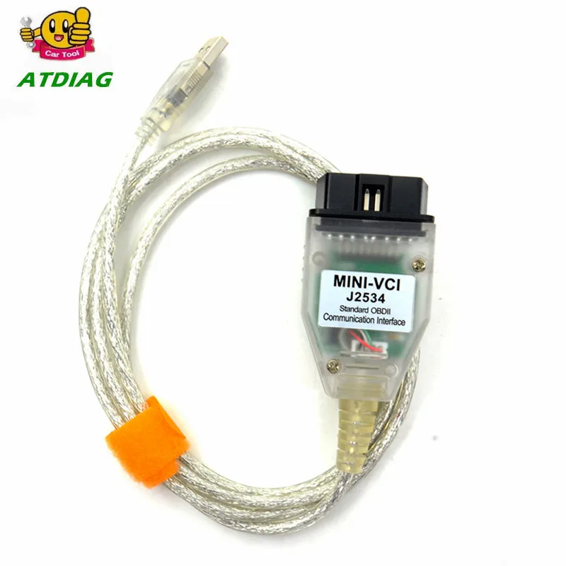 Мини VCI OBD диагностический интерфейс Стандартный MINI-VCI связи J2534 ТИС Techstream для Toyota ТИС OEM диагностическое программное обеспечение