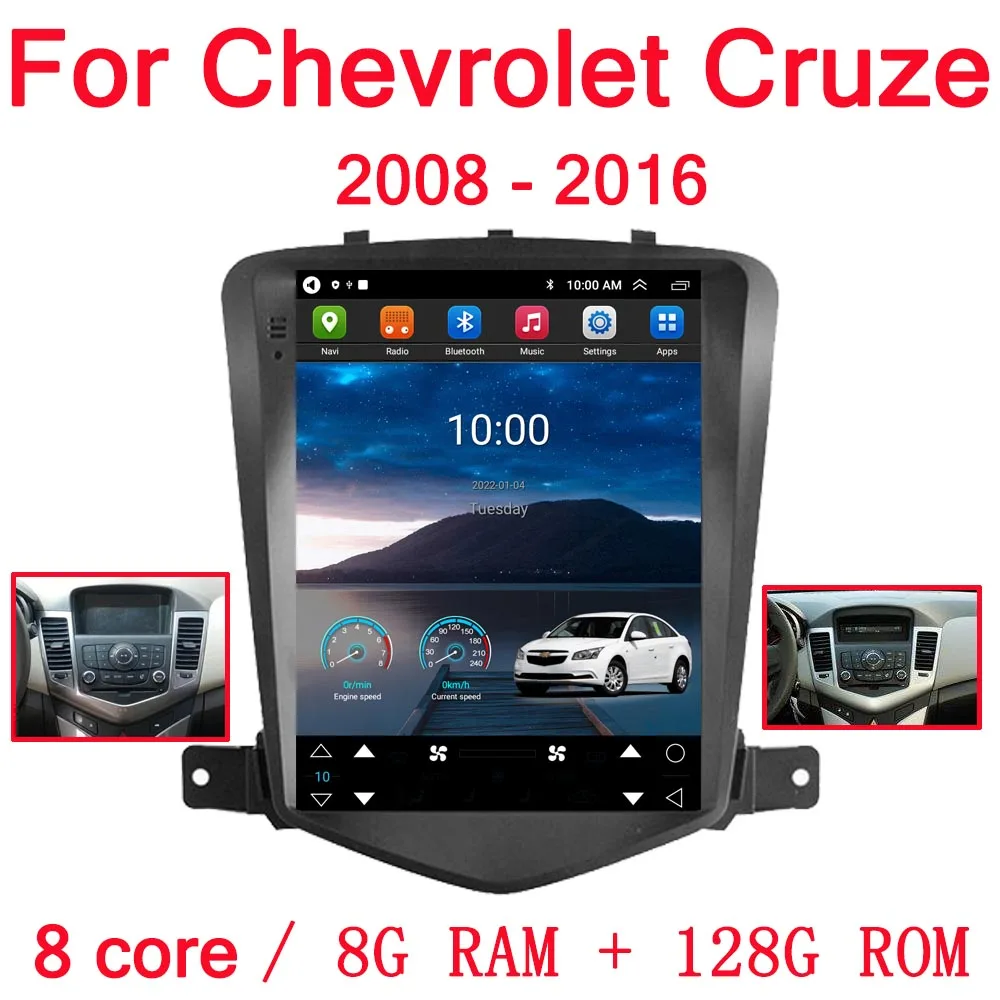 Автомагнитола на Android 10 0 мультимедийный проигрыватель для Chevrolet Cruze J300 2008 2009 2010 2011